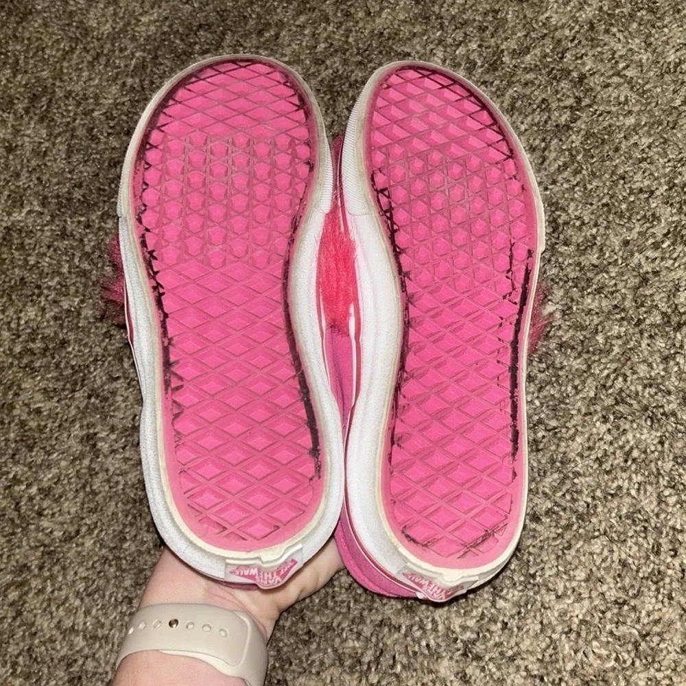 Girls Pink Monster Vans